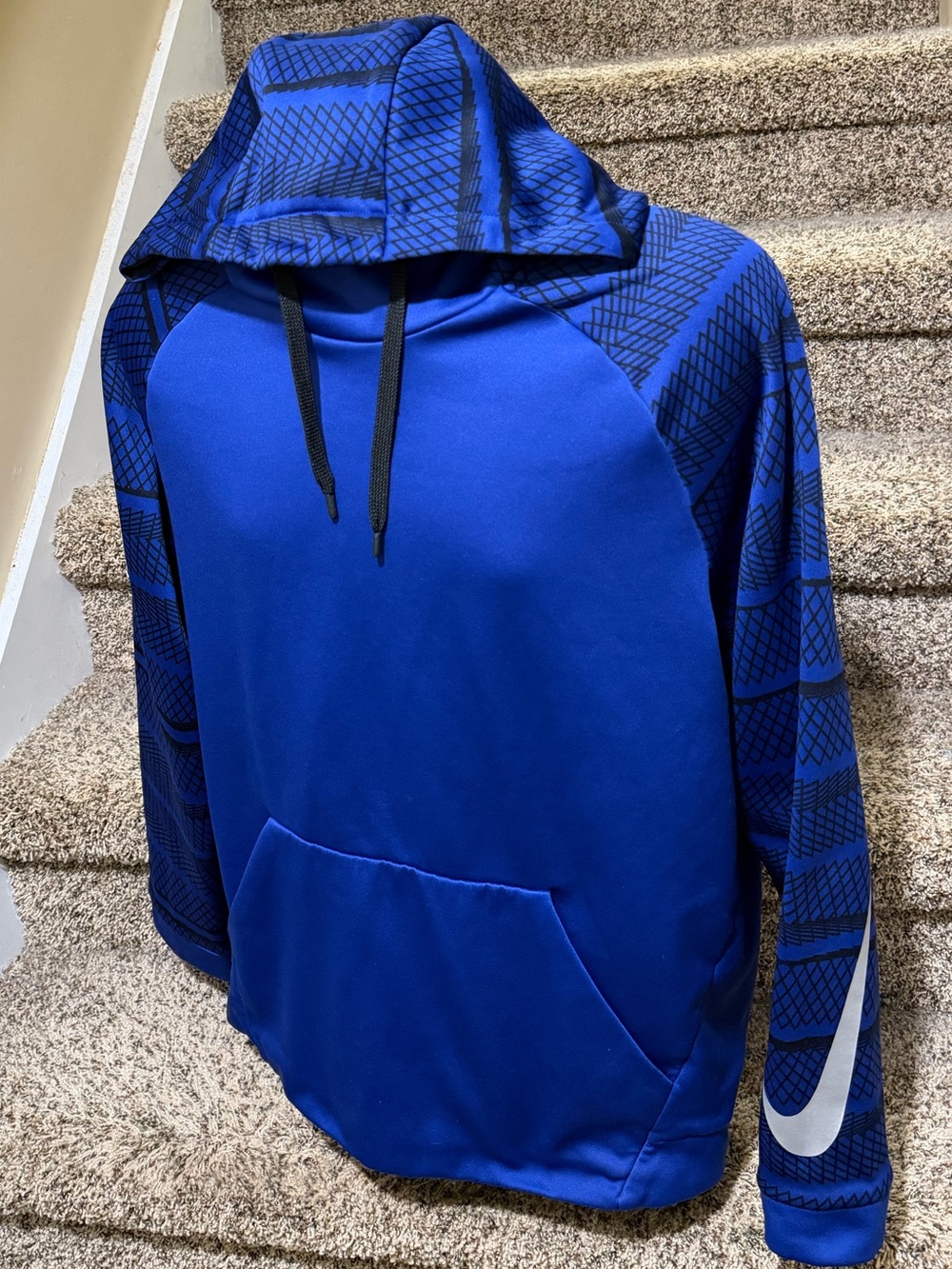 *NIKE Dri-Fit* mens soft athletic comfortable pullover hoodie sweatshirt - L